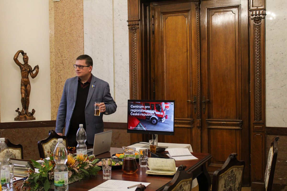 Ředitel odboru ŘO IROP Rostislav Mazal během prezentace CRR
