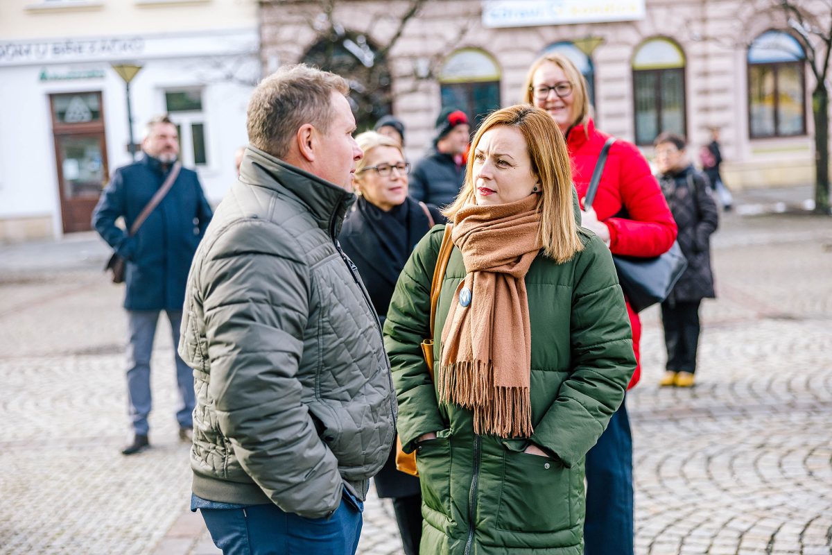 Lenka Kolářová na otevření Masarykovy knihovny Vsetín