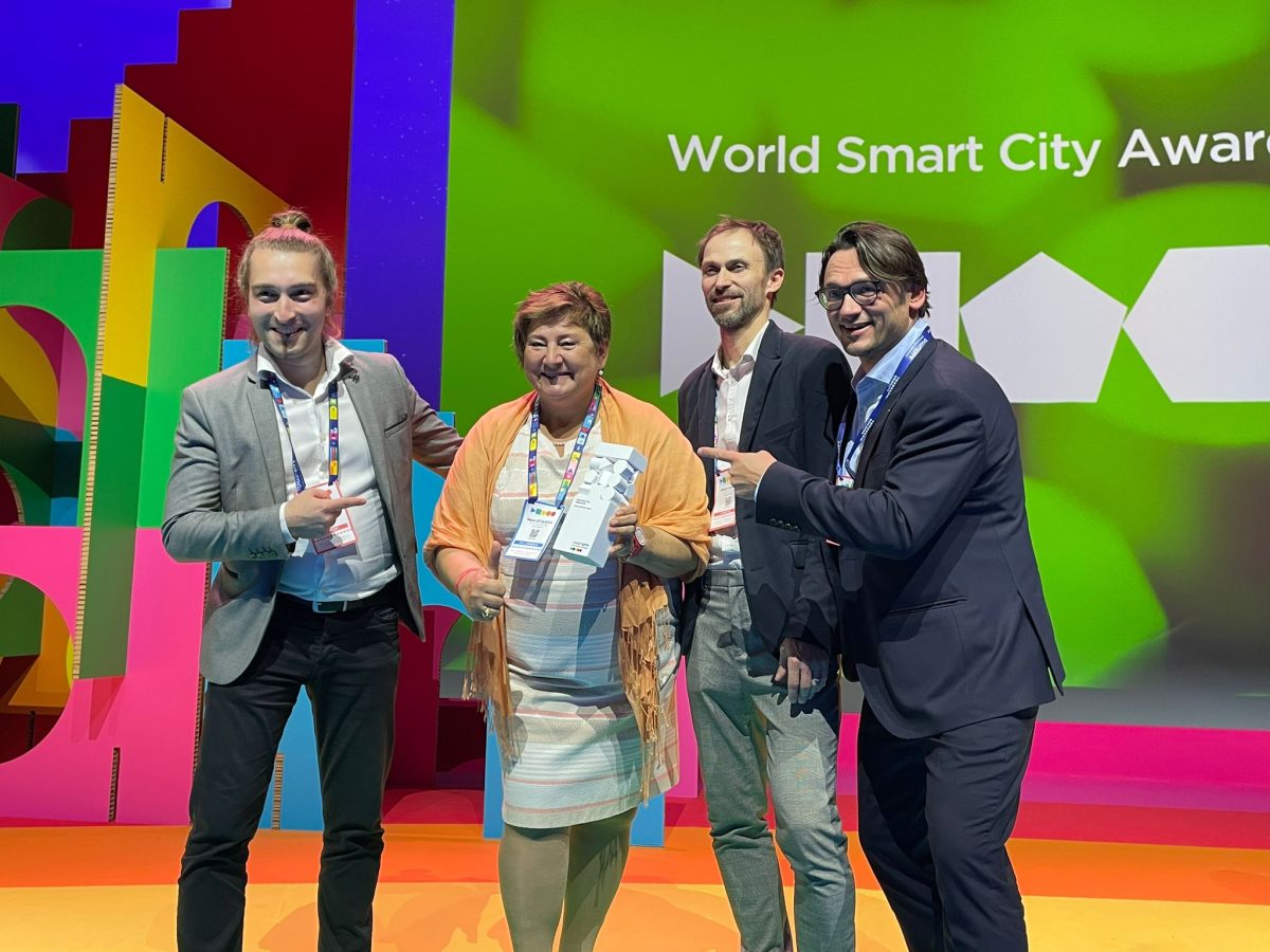 Předávání významného ocenění Green Exhibitor Award na Smart City Expo 2025 v Barceloně
