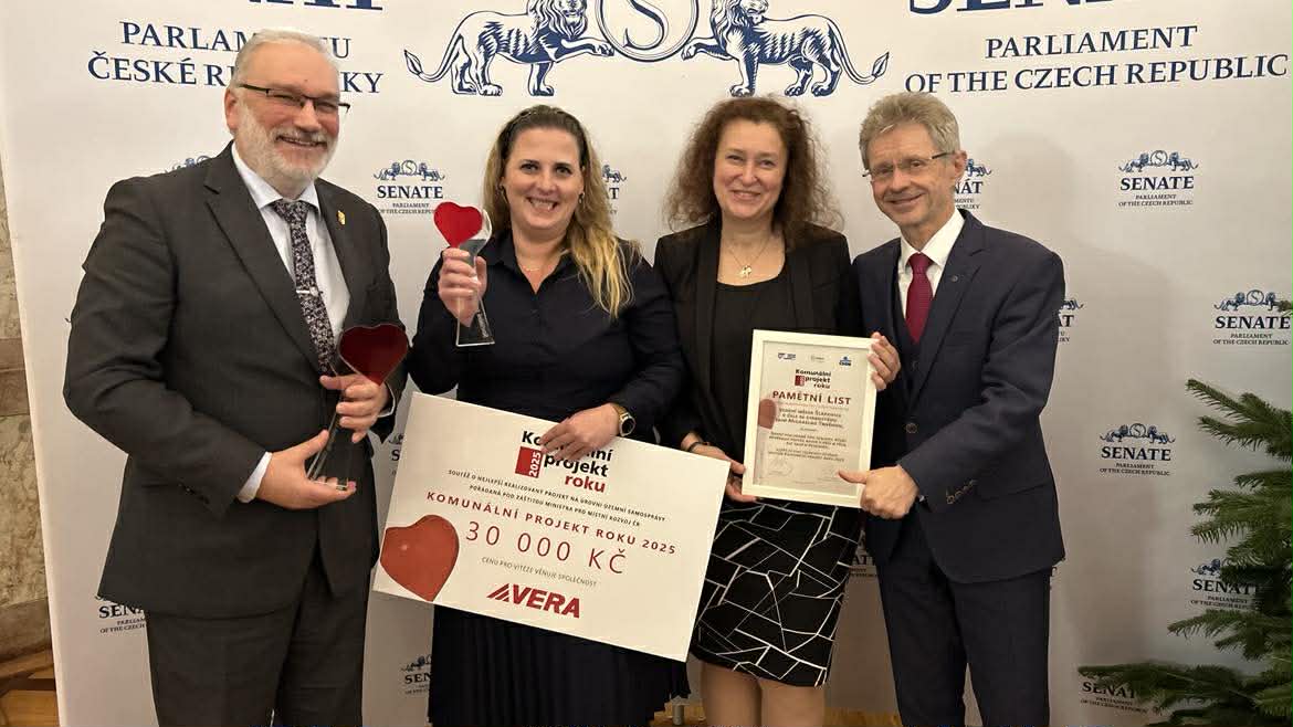 Denní stacionář Šlapanice oceněný jako Komunální projekt roku 2025