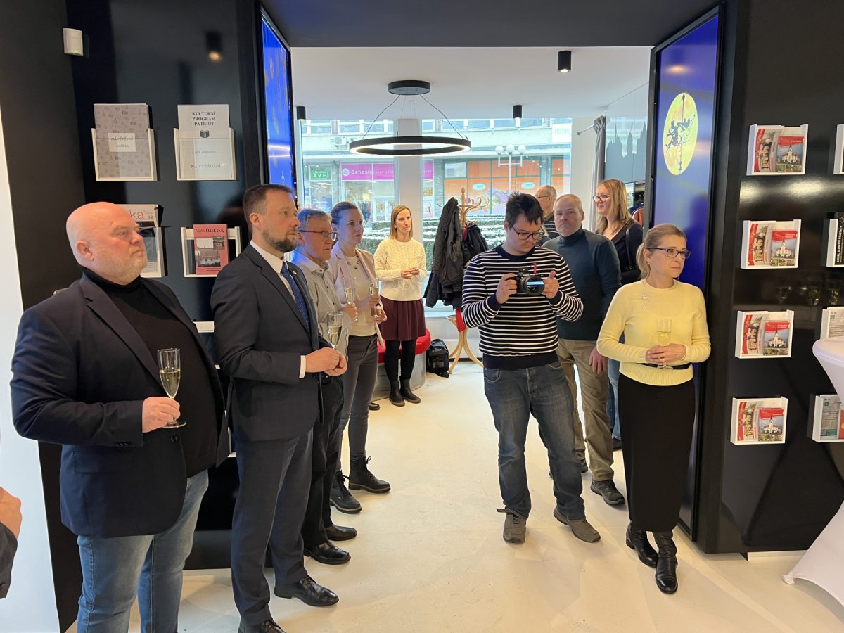 Gabriela Janošová, ředitelka CRR Moravskoslezský kraj, na otevření TIC Opava