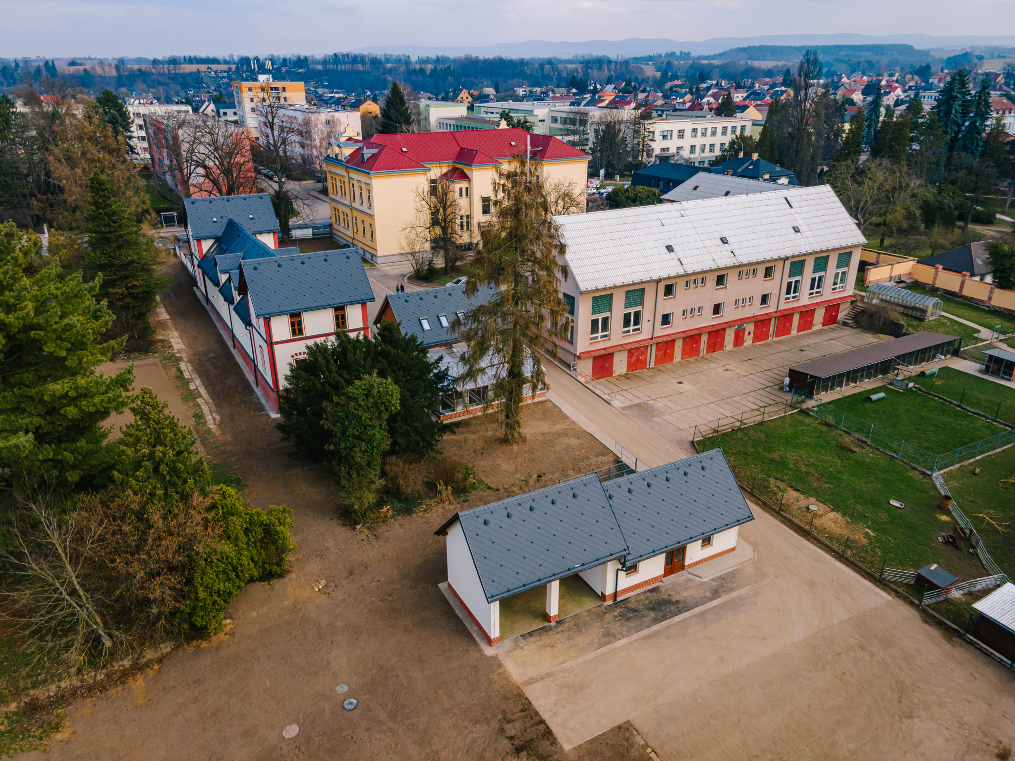 Zmodernizovaný areál školního statku v Kostelci nad Orlicí