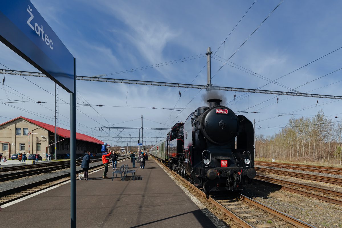 Historická parní lokomotiva Ušatá