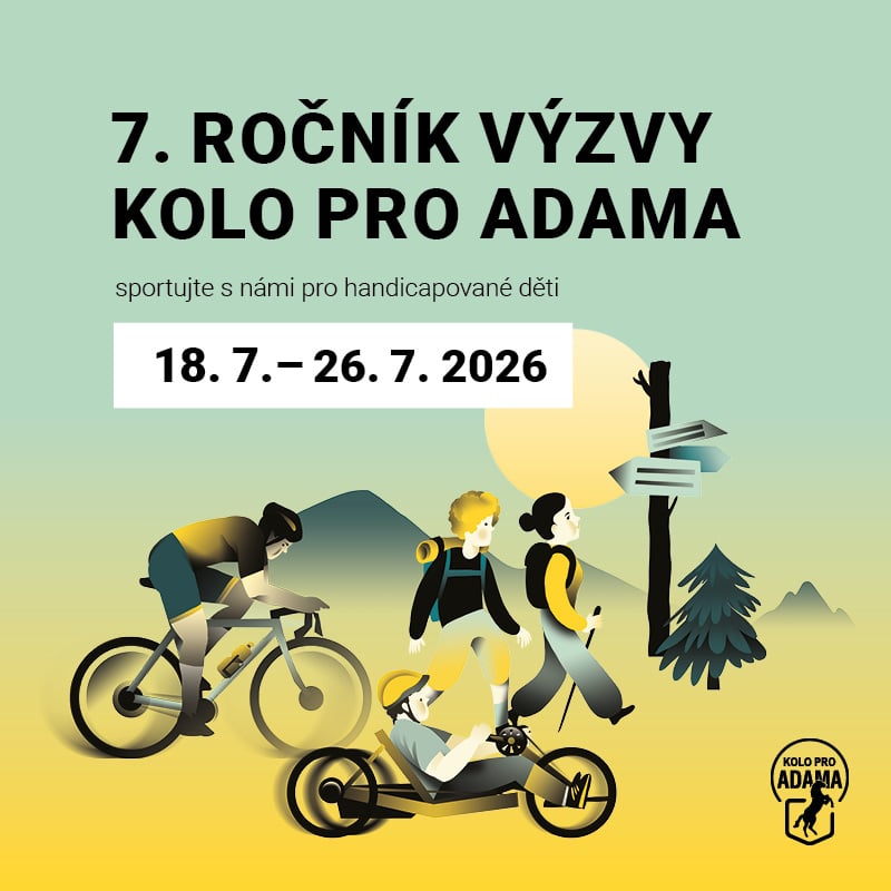 Další ročník charitativní sportovní výzvy Kolo pro Adama je zpět Další ročník charitativní sportovní výzvy Kolo pro Adama je zpět