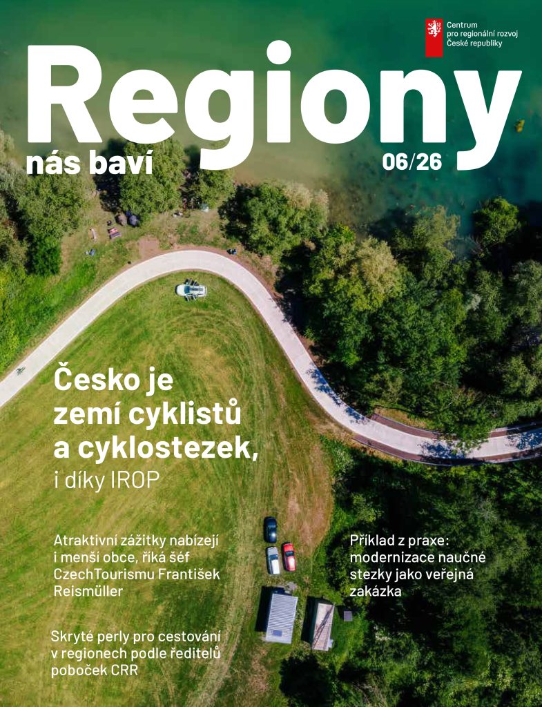 Šesté číslo časopisu Regiony nás baví se tentokrát zaměřuje na cestovní ruch. Objevte inspirativní projekty, rozhovory s odborníky i konkrétní tipy na místa, která stojí za to navštívit. 